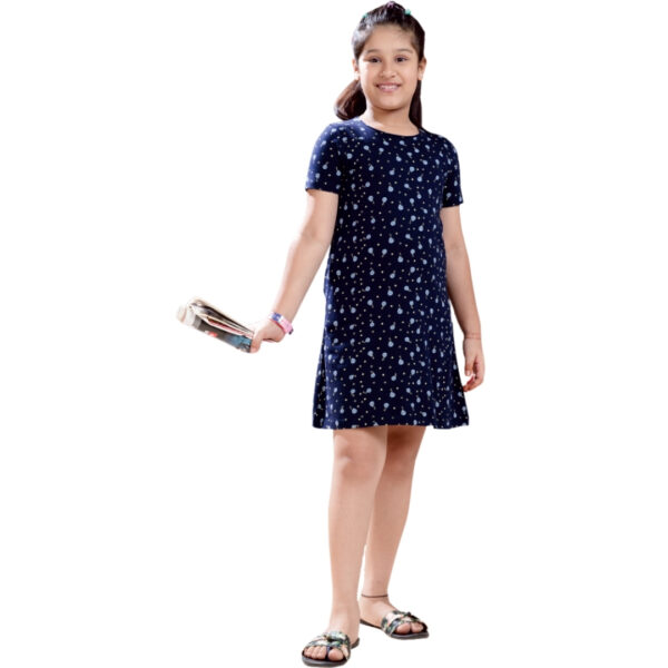 Nila Girls Long Top with Pocket - Image 2